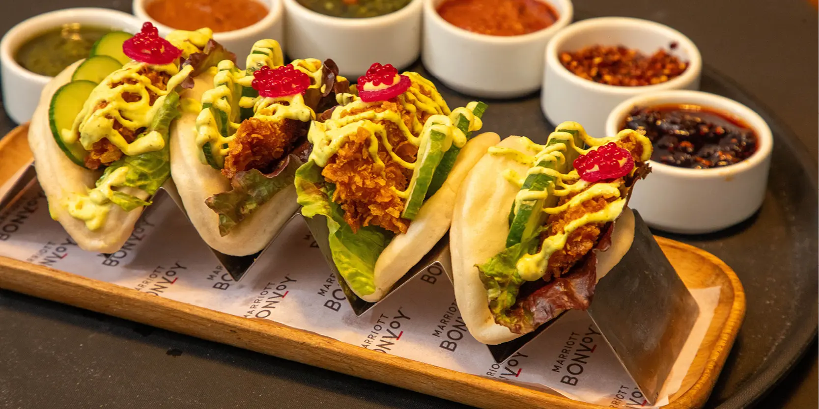 Des tacos servis lors d'un test de dégustation chez ConsumerHouse
